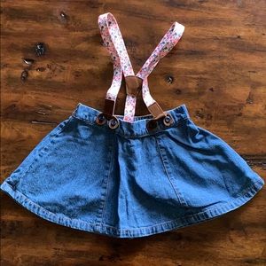 Osh Kosh Skirt with Suspenders
